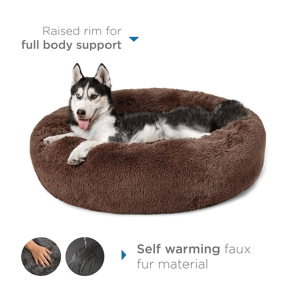 PetsoBeds™ Brown / S (50 cm) Calming Bed For Dogs & Cats